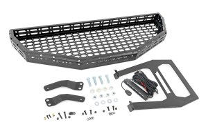 Honda SXS1000M3 Pioneer 1000 Deluxe Front Cargo Rack - Rough Country - Black Series LED 6